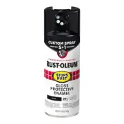 RUST-OLEUM Stops Rust Custom Spray Paint 5 in 1 Enamel 340g Gloss Black