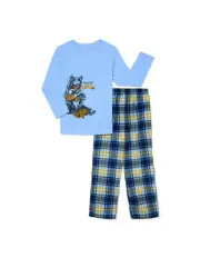 Wonder Nation Boys Bear & Waffles Long Sleeve Top & Pants 2-Piece PJ Set NWT 2XL