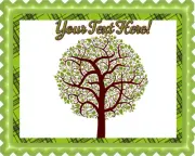 Tree Nature Symbol - Edible Cake Topper or Cupcake Topper