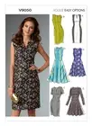 VOGUE SEWING PATTERN 9050 MISSES 14-22 EASY NOTCH NECK DRESSES W/ PRINCESS SEAMS