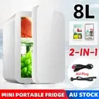 2in1 8L Portable Mini Fridge Car RV Office Freezer Cooler Warmer Refrigerator