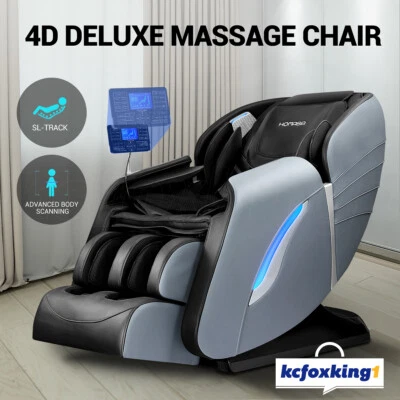 HOMASA Deluxe 4D Massage Chair Zero Gravity SL-Track Fully Body Massage Recliner