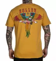 Sullen Clothing Mens ON ONE MUSTARD PREMIUM tee Art Collective tattoo