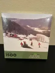 Springbok By Hallmark 1500 Piece Jigsaw Puzzle Country Christmas New In Box