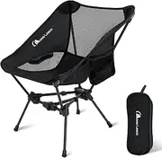 MOON LENCE Portable Camping Chair Backpacking Chair - The 4th Generation Ultralight Folding Chair - Compact, Lightweight Foldable Chairs for Hiking Mountaineering, Beach