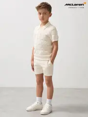 Reiss White Coast 3-9 yrs McLaren F1 Team Speedmark Terry Shorts (F45678) | $60