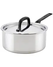 KitchenAid 5-Ply Clad Stainless Steel Induction Sauce Pan with Lid