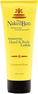 [The Naked Bee] Nourishing Body Lotion for All Skin Types (6.7 oz) Moisture Replenishing Lotion for Dry Skin with Cococnut & Honey