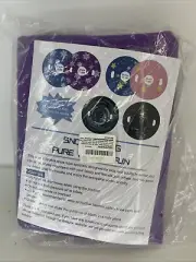 Inflatable Snow Tube, Snow Sled with Handles Purple 48"