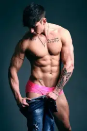 [O149] Male Model Showing Off Body Fine Art Hunky Physique MATTE OR GLOSS OPTION