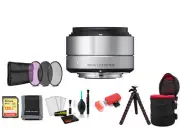 Sigma 30mm f/2.8 DN Art Lens with 128GB Memory Card and Filter Kit