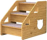 Dog Ramp for Beds, Pet Stairs for Sofa - 3 Step Dog Step for Medium Small Dogs and Old Cats - Non-Slip Pet Step for Dog/Cat Ladder Bed and Car