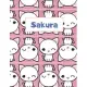 Sakura Personalized Genkouyoushi Notebook: Japanese Practice Book, Genkouyoushi Paper 8.5