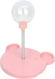 Interactive IQ-Boosting Cat Food Dispenser Toy – Spring-Action for Indoor Cats with Slow Feeding Design ， Pecfect for Gift (Pink)