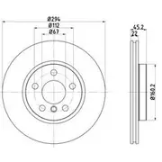 Bremtec Euro-Line GeoZinc Coated Brake Rotor - BDR27509EL