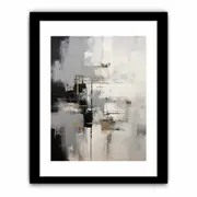 Gray Abstract Wall Art Art Framed print