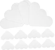 Alipis 12Pcs Slip Rug Tape Washable Carpet Gripper Pads Cloudy Shape Design for Hardwood Tile Marble Floors Reusable Non Slip for Safety and Stability