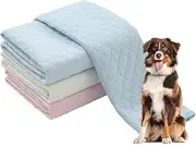 2-Pack 39 x 31inch Washable Reusable Pee Pads for Dogs, Waterproof & Extra Absorbent, Large Non-Slip Puppy Pads, Pet Training & Housebreaking, Incontinence Solution(Blue, Pink)