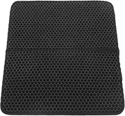 Litter Box Mat, Cat Litter Mat Kitty Litter Mat Double Layer Cat Litter Mat Cat Kitty Litter Trapping Mat for Scatter Control, Less Waste, Litter Box