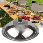 Replacement Casserole Wok Lid Heat Resistant with Plastic Handle Fits 40CM Pans