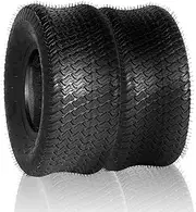 MOTORHOT 2Pcs 18 x 7.50-8 Lawn Mower Tire 18/7.50/8 Tires Garden Tires Tubeless 18 7.50-8 4PR