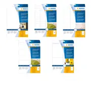 Herma Transparent Crystal-Clear Labels A4 25pc - 45.7x21.2mm
