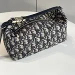 全新真品 DIOR TRAVEL NOMAD 小袋 藍色 DIOR 藍 緹花 便當包 現貨