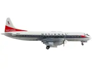 Lockheed L-188 Electra Commercial Aircraft "National Airlines" White with Red Ta