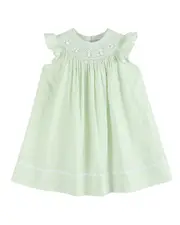 Lil Cactus Bunny Smocked Bishop Dress