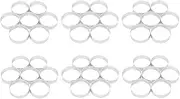 30Pcs Circular Porous Tart Ring Bottom Tower Pie Cake Mould Heat- Perforated Cake Mousse Ring, 8cm