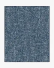 245' x 305' | Machine Washable Runner Rug | Kid & Pet Friendly | Indoor Rug | Crosshatch Sapphire Rug | Ruggable