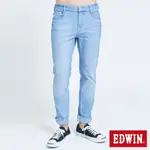 EDWIN JERSEYS 迦績 超彈窄直筒牛仔褲(拔淺藍)-男款