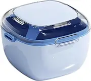 Double-layer Braces Box Multi-function Braces Drain Storage Box Layered Portable Denture Storage Box, False Teeth Container - Leak-Proof Denture Cleaning Cup Retainer Cleaning Box, Retainer Holder Cas