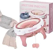 Knitting Machine - 48 Needles Loom With Row Counter, Crafts Smart Weaving Kit, Rotating Double Knit Board for Sock/Hat, Adults or Kids