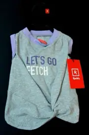 Reddy 'Let's Go Fetch' Size Small Dog Shirt Tank