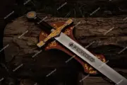 Unique Handmade Carbon Steel King Arthur, Excalibur Sword/Knight/Medieval Sword.