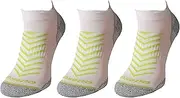 [Comodo] Comfortable running socks for women/men, breathable, 3 sports socks, short, functional socks for running, jogging/fitness, warm RUN8 size 35-38 white, light green, RUN8 - White/Lime