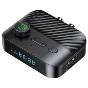 C68 Digital Display bluetooth Receiver Transmitter BT5.3 Stereo LED U Disk 3.5MM AUX Jack RCA Wireless Hands Free Call M
