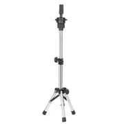 Adjustable Wig Stand Tripod Stainless Steel Mannequin Head Holder Anti Skid