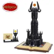 Creative Tower Magic Castle Book Building Blocks With Led Lights MOC No box...
