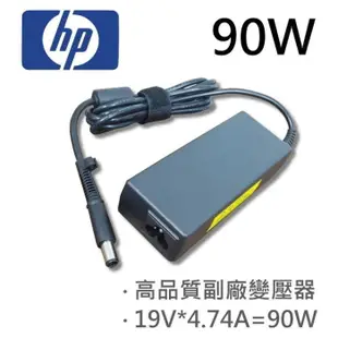 HP 高品質 90W 圓孔針 變壓器 G7000 Envy 14 15 17 (8.3折)