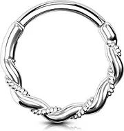 [OUFER Body Piercing] Helix Tragus Daith Hoop Earring Ring 16G 316L Stainless Steel Rook Septum Piercing Jewellery Cartilage Earring Hoop Ring