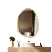 Wall-Mounted Frameless LED Mirror for Bathroom with Touch Sensor and Defog