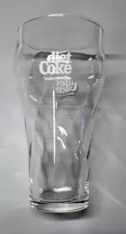 Vintage Diet Coke Coca-Cola 6" Glasses Lot of 7