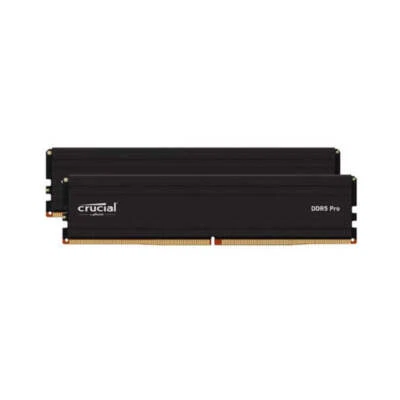 Crucial Pro 48Gb 2X24Gb Ddr5 Udimm 6000Mhz Cl48 Black Memory