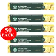 Starbucks By Nespresso Creamy Vanilla Flavoured Coffee Pods Capsules 50 Pack