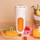 White Portable Mini Blender - White USB Rechargeable Personal Juicer with Straw