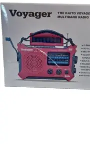 Solar Emergency Portable Hand Crank Powered KA500 Red am/fm Noaa USB Mp3 Cell Ch
