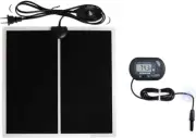 Reptile Terrarium Heat Pad with LCD Digital Aquarium Thermometer, 5.5 X 6In Powe