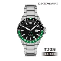 在飛比找momo購物網優惠-【EMPORIO ARMANI 官方直營】Diver 黑綠風